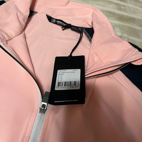 Abacus Peach & black thermo midlayer Women's Jacket XL - Picture 2 of 7